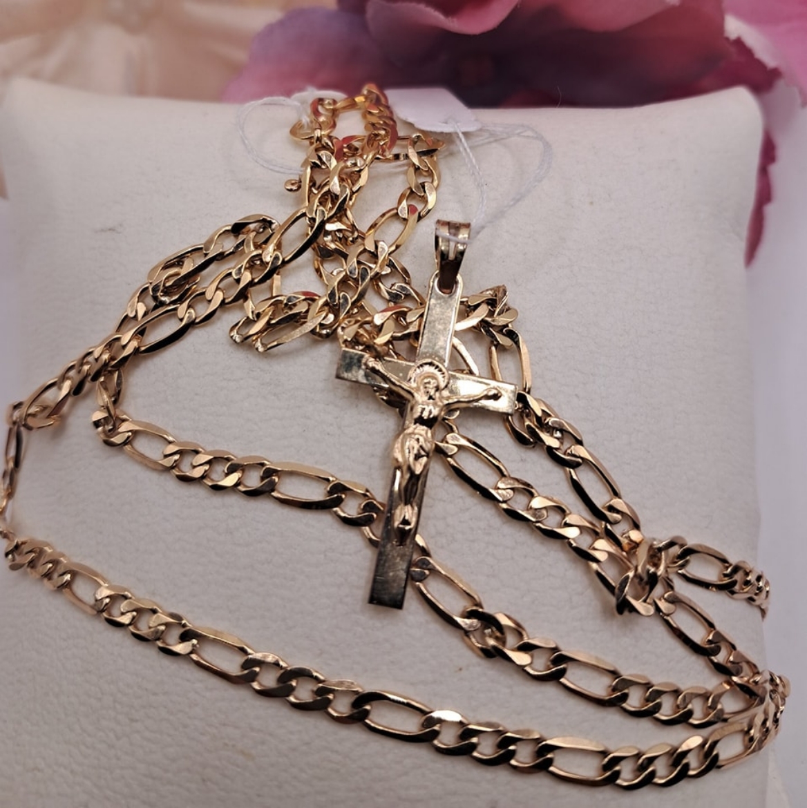 Picture of Fio em Ouro 9k 6.5g 55cm + crucifixo 9k