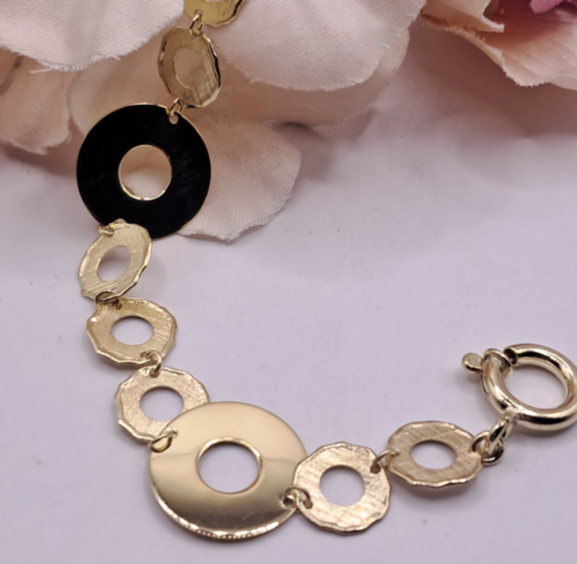 Imagem de Pulseira em Prata Dourada